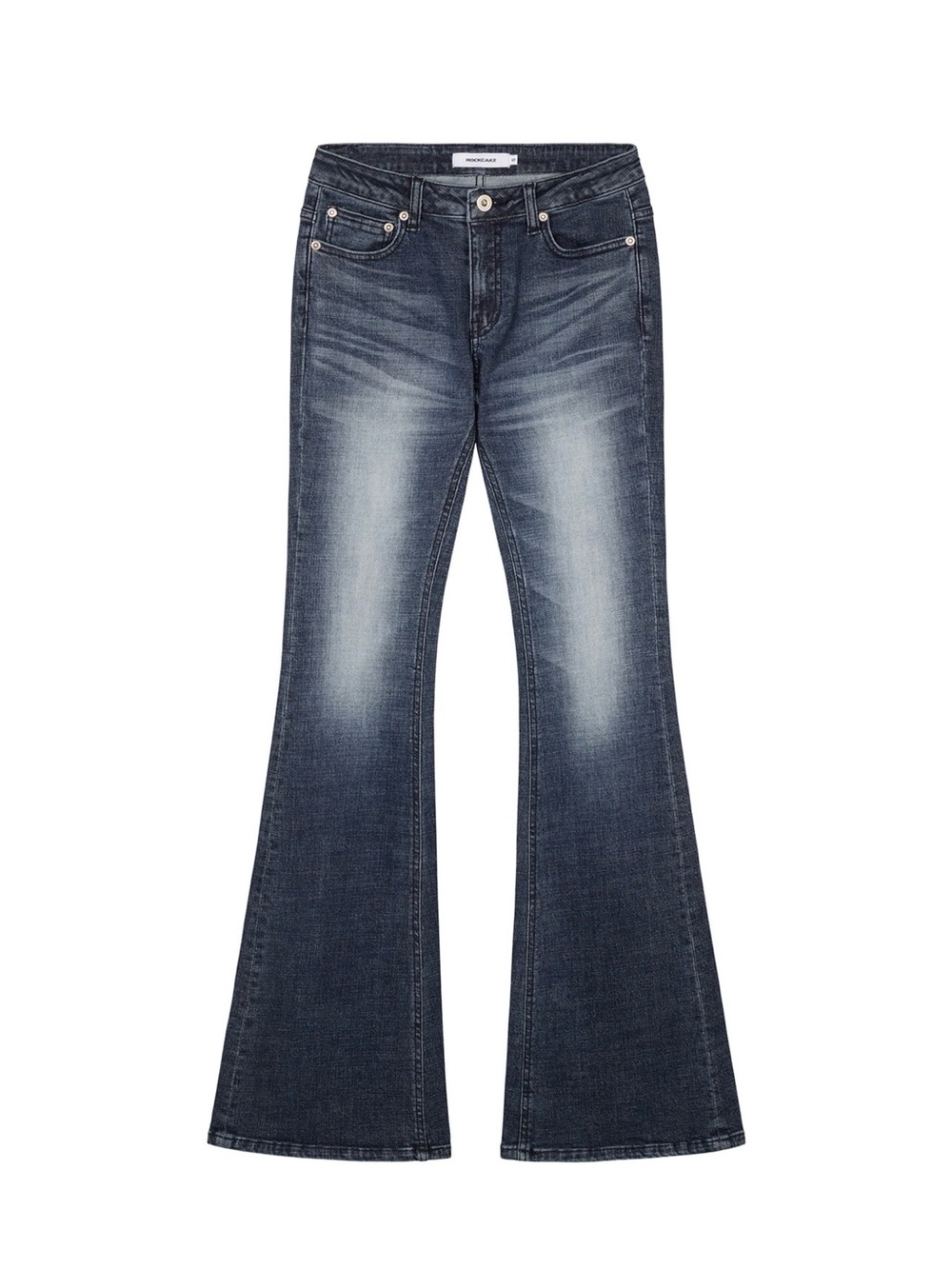 Y2K Women's Flare Jeans in Dark Indigo - Classic Mid Rise